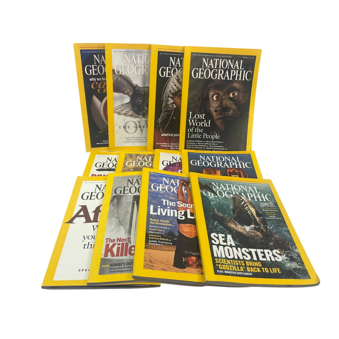 2005 National Geographic Magazine FULL Year 12 Issues W Maps Supplements