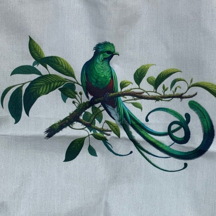 Resplendent Quetzal Bird Graphic 100% Polyester Birdwatching Shoulder Tote Bag