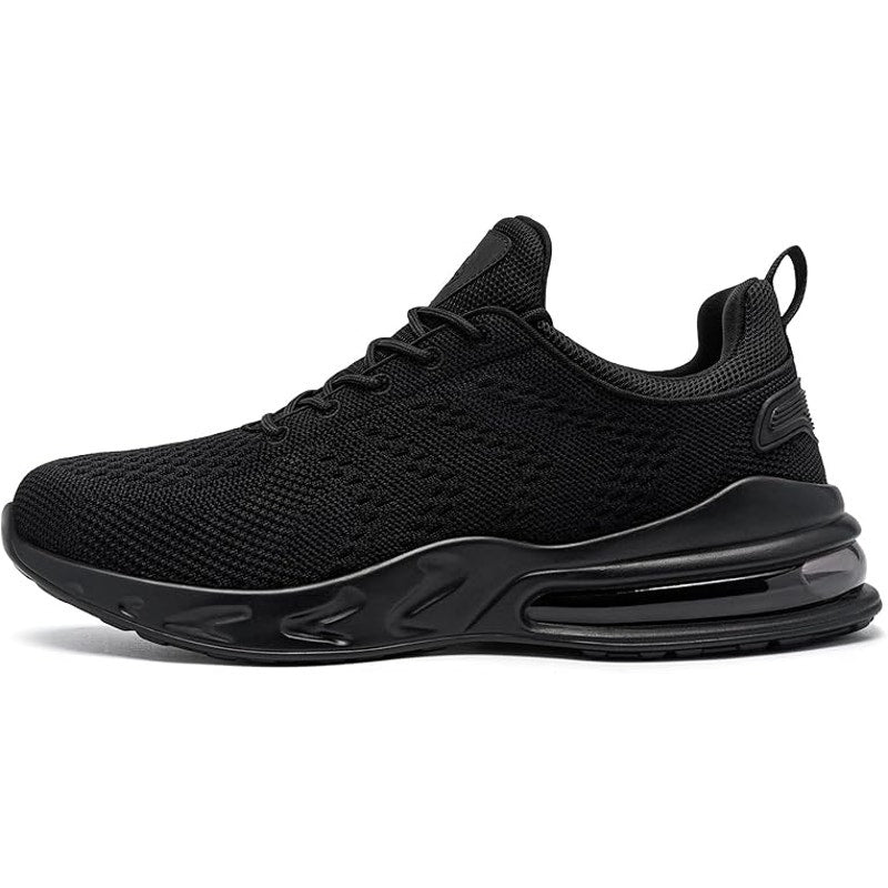 Larnmern Mens 11 Black Mesh Lace Up Non Slip Air Cushion Waterproof Work Shoes
