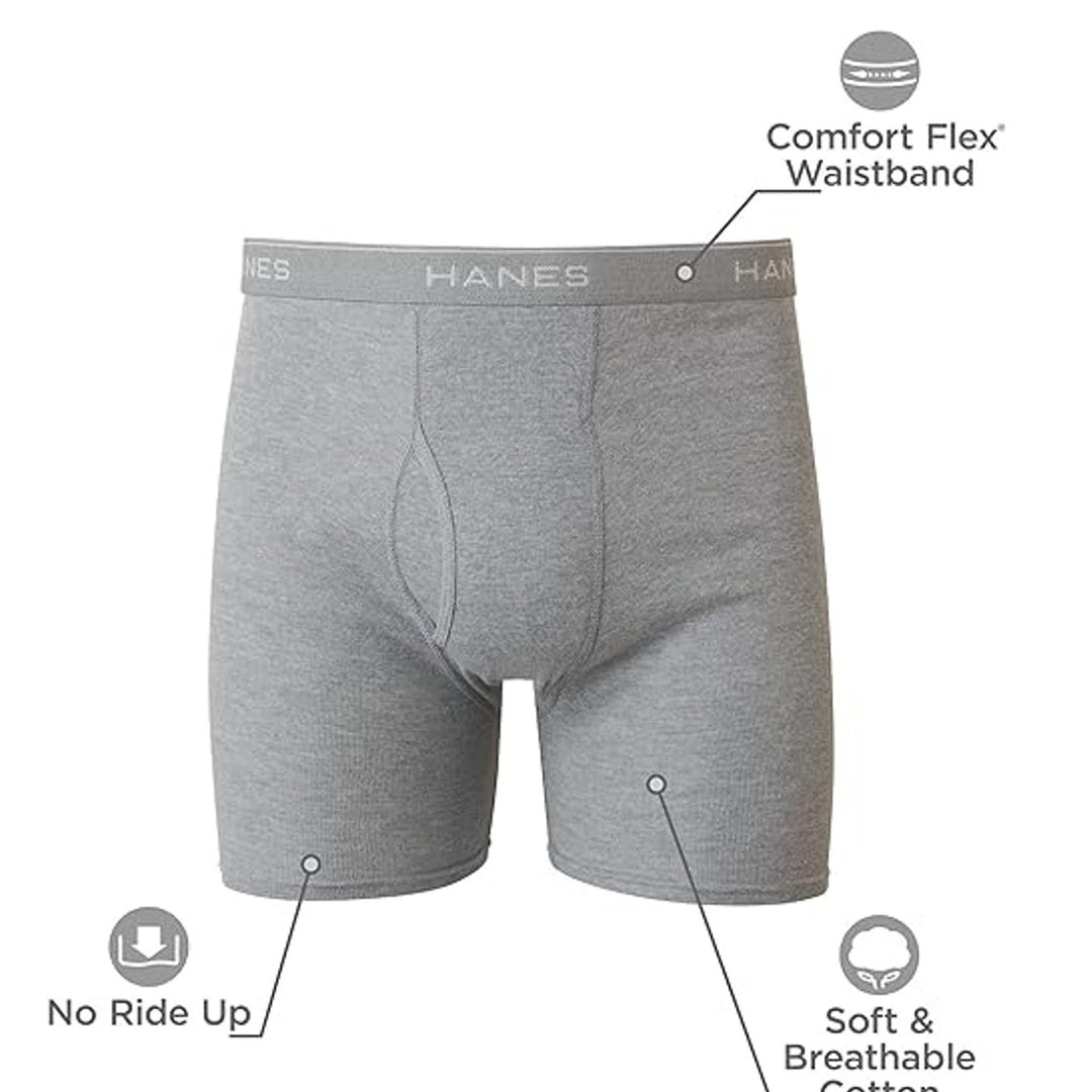 New Hanes 2 Pack Mens Medium Cool Dri Moisture-Wicking Underwear Boxer Briefs