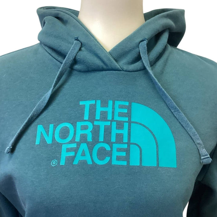 The North Face Womens Small Long Sleeve Cotton Blend Pocket Sweatshirt Hoodie