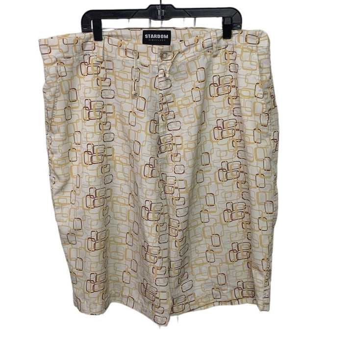Stardom Highflyer Mens 2XL 100% Polyester Geometric Adjustable Waist Shorts
