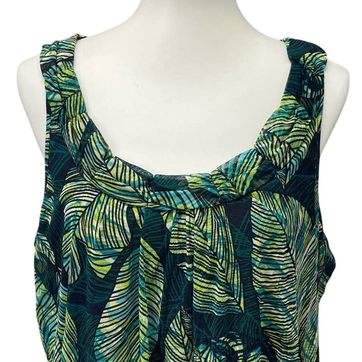 Rafaella Woman 1X Sleeveless Fully Lined Flowy 100% Polyester Tank Top Blouse