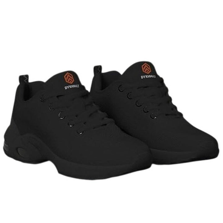 New DYKHMILY Womens Size 9W Wide Black Mesh Steel Toe Lace Up Safety Work Shoes