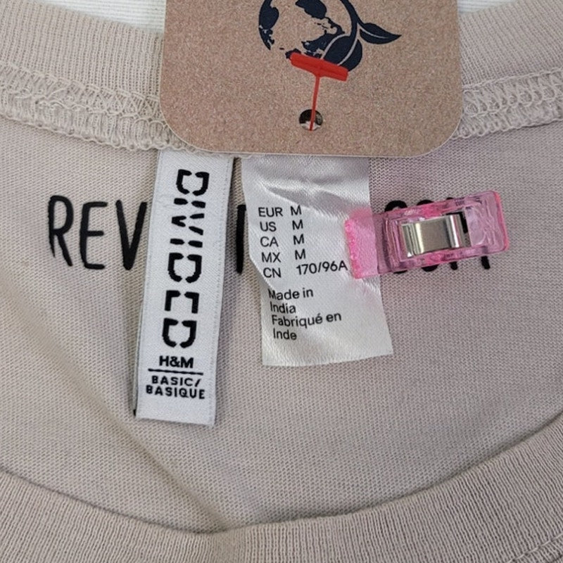 Hand Printed Upcycled Womens Medium Merry and Bright for Jesus Christmas Tee