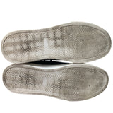 Vostey Mens Size 9 Black Faux Leather Lace Up Casual Fashion Sneakers Shoes