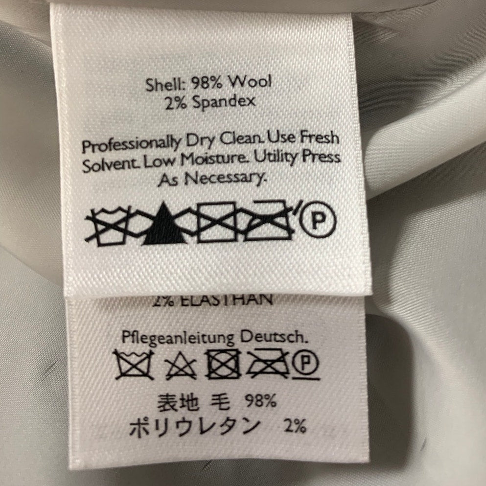 New Eddie Bauer Womens Plus Size 24 Gray Gab Wool 2 Button Long Sleeve Blazer