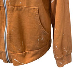 Hand Printed Upcycled Womens Medium Saving the Planet Superpower Hoodie