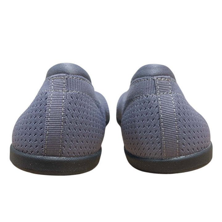 Whitin Womens Size 8 Gray Mesh Ballet Flats Closed Round Toe Slip On Shoes