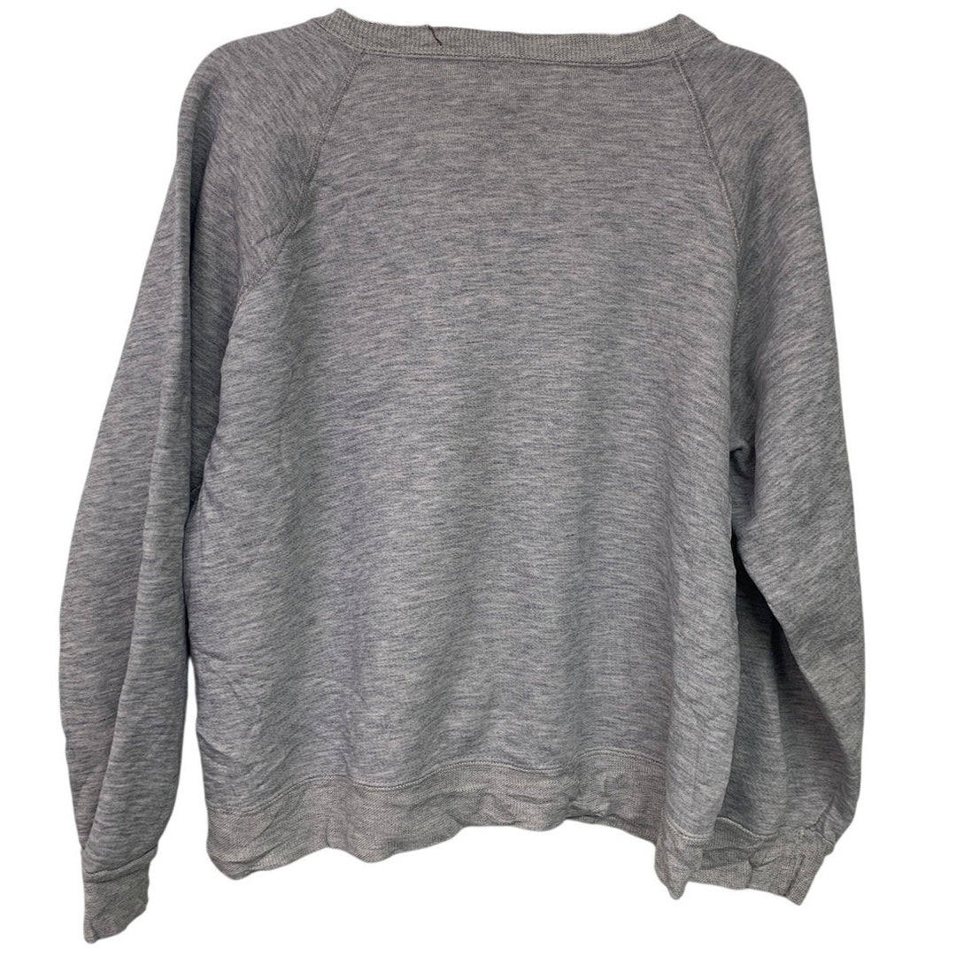 Upcycled Hand Printed Womens XL Halloween Hocus Pocus Long Sleeve Sweatshirt