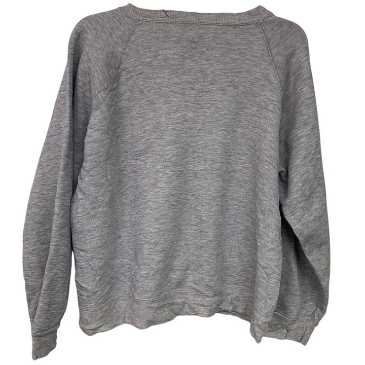 Upcycled Hand Printed Womens XL Halloween Hocus Pocus Long Sleeve Sweatshirt