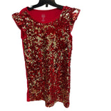 Wonder Nation Girls Large Christmas Holiday Sequin Sleeveless Midi Sheath Dress