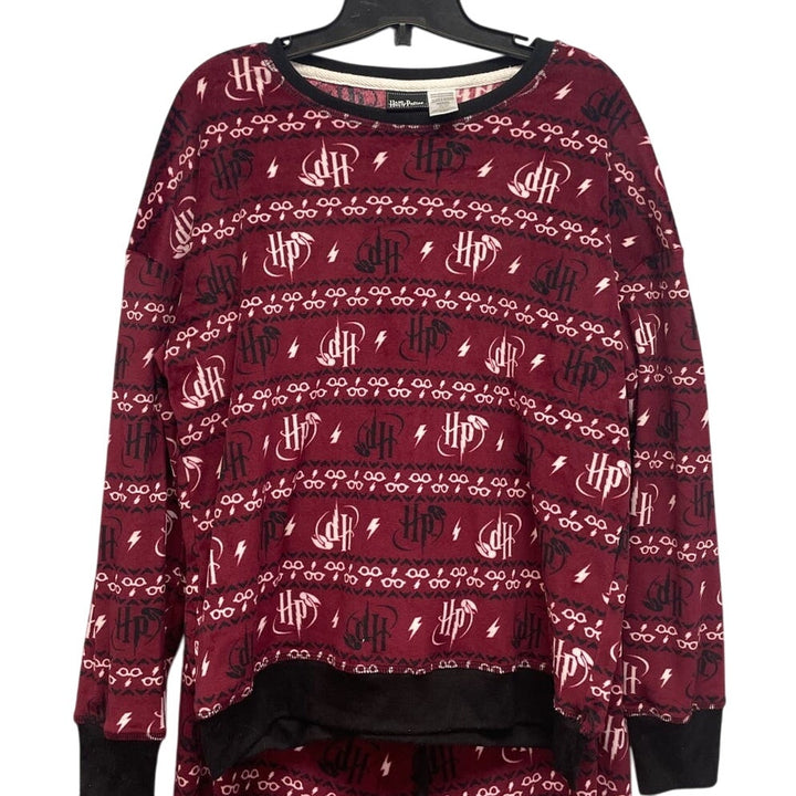 Harry Potter Womens Small Super Soft Warm Polyester 2 Pce Long Sleeve Pajama Set