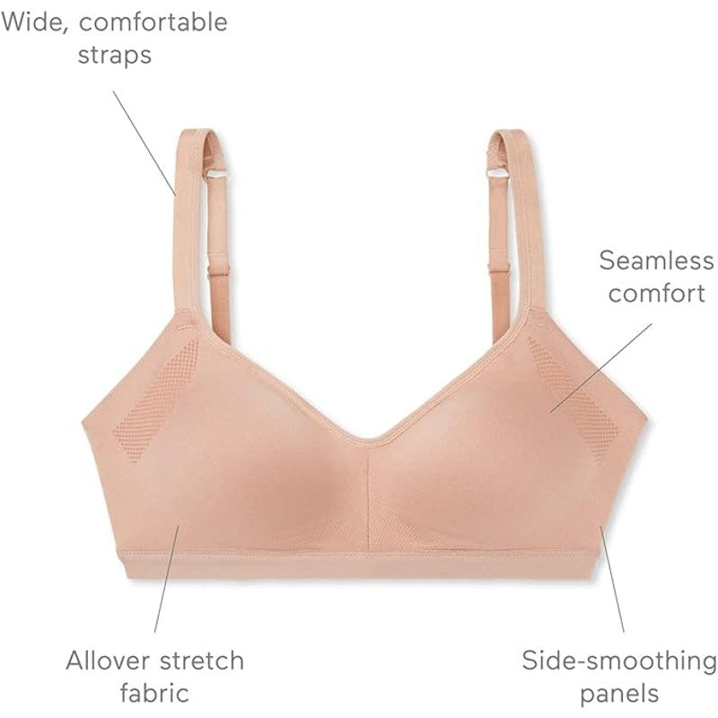 NWT New Warners Womens Medium 34C Underarm Smoothing Lightly Lined Wireless Bra