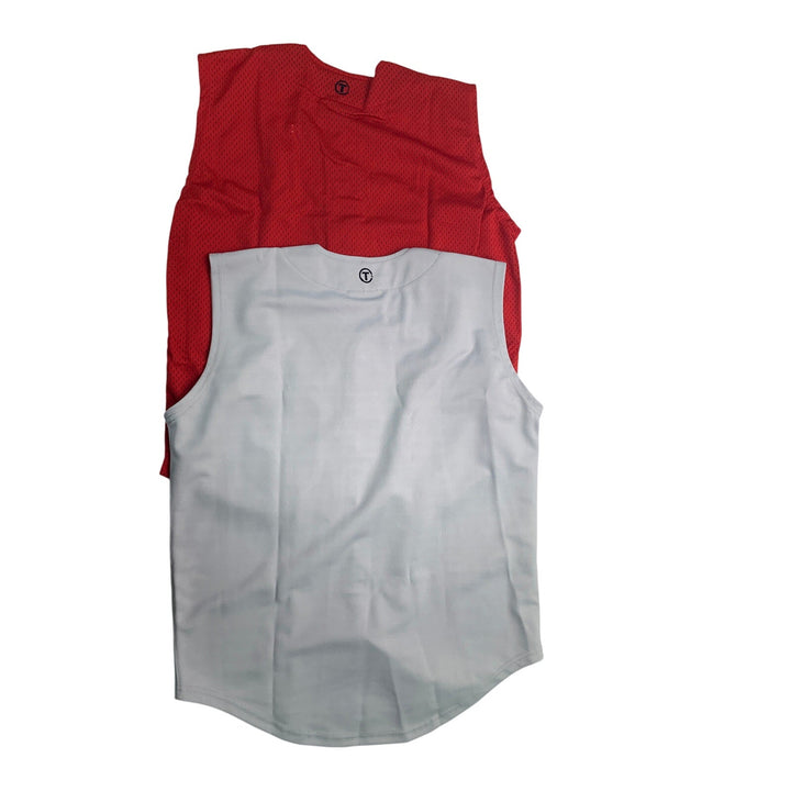 Tag Team Youth XL Sleeveless Button-Front Baseball Jerseys, 4-Pack, New