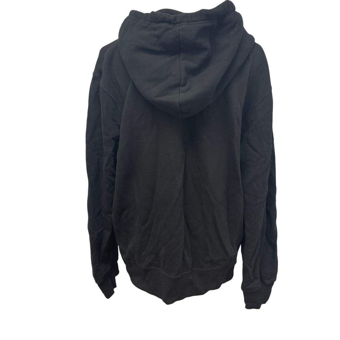 Hand Printed Upcycled Mens XL Saving the Planet is My Superpower Pullover Hoodie