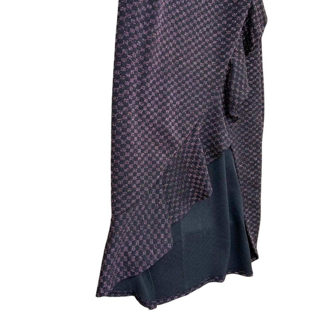 NWT New Blashe Womens Medium Thin Strap Checkerboard Shimmer Bodycon Dress