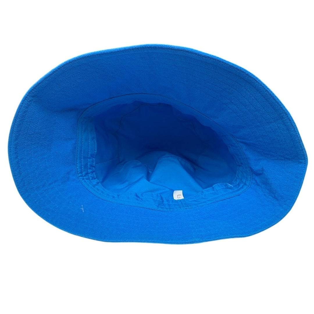 New Aerie Solid Blue Soft Velourlike One Size Cotton Canvas Bucket Hat