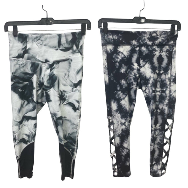Lot of 2 Vogo Athletica &amp; Zella Medium Stretch Polyester Athletic Ankle Leggings