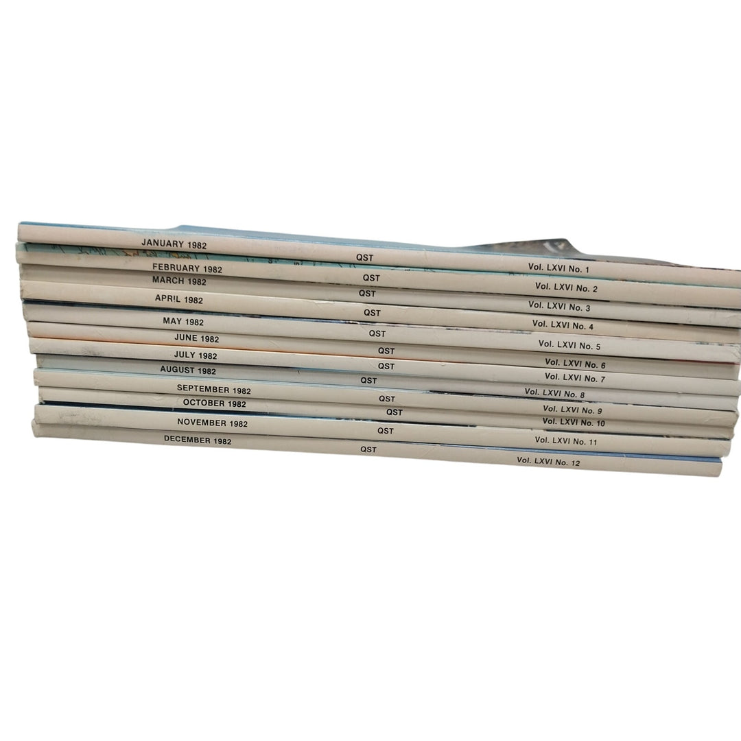 Vintage 1982 QST National Assn Amateur Radio Magazine FULL Year 12 Issues Lot