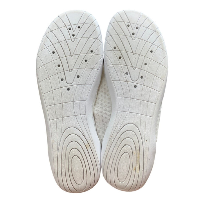 WateLves Womens Size 9.5 White Quick Dry Aqua Socks Pool Water Aerobics Shoes