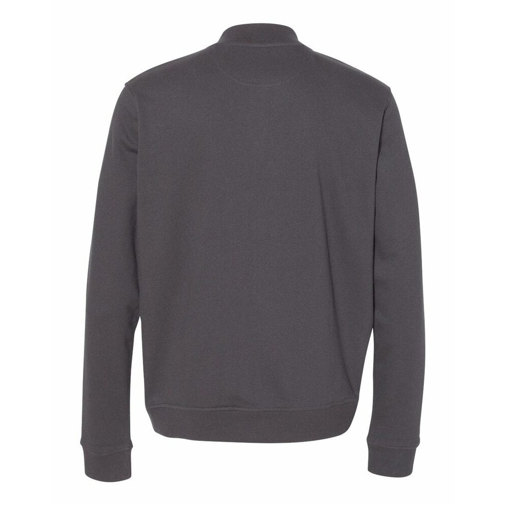 New Champion Mens Medium Charcoal Gray SnapUp PolyCotton Athletic Bomber Jacket