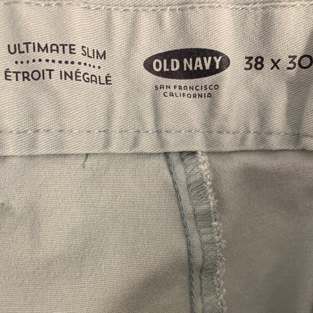 Lot of 2 Waterless Old Navy Mens 380X030 Green Ultimate Slim Pants Blue Jeans
