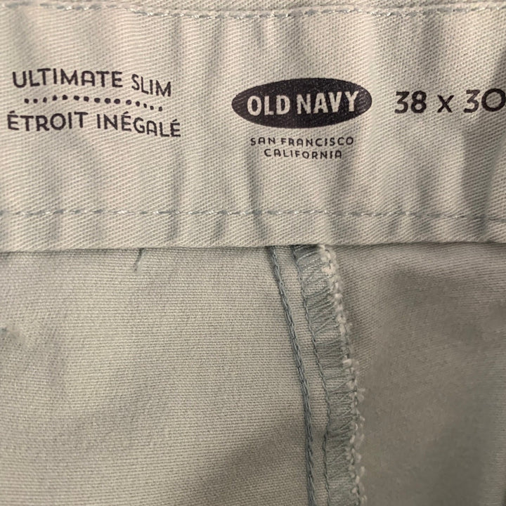 Lot of 2 Waterless Old Navy Mens 380X030 Green Ultimate Slim Pants Blue Jeans