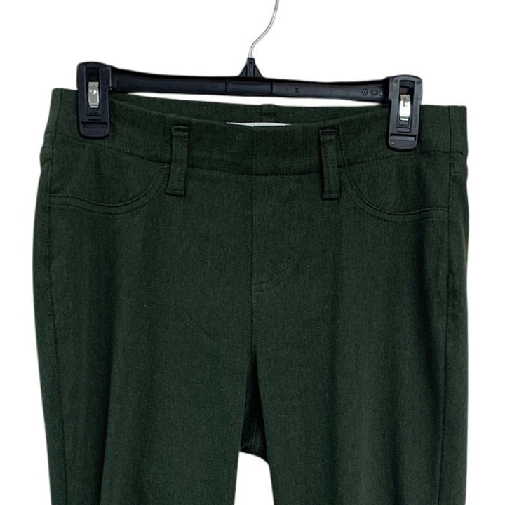 Amazon Essentials Womens Small Regular Green Cotton Blend Flat Front Pants