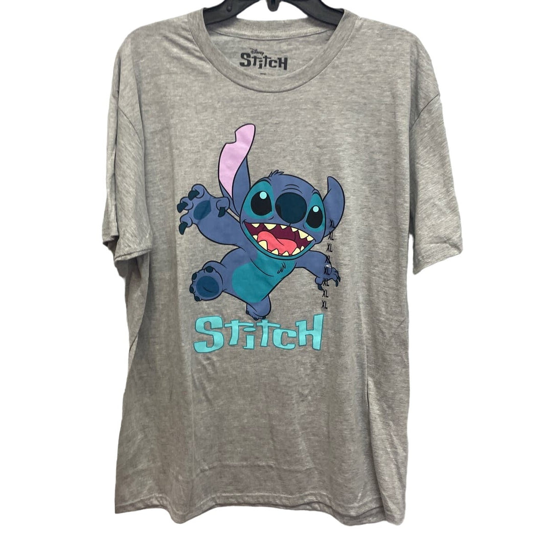 New Disney Lilo &amp; Stitch Mens XL Cotton Blend Short Sleeve Crew Neck Tee Shirt