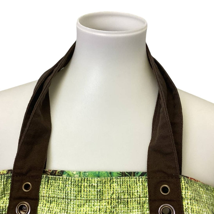Teavana Equal Trade I Am Powerful Patchwork Canvas Double Handle Cotton Tote Bat
