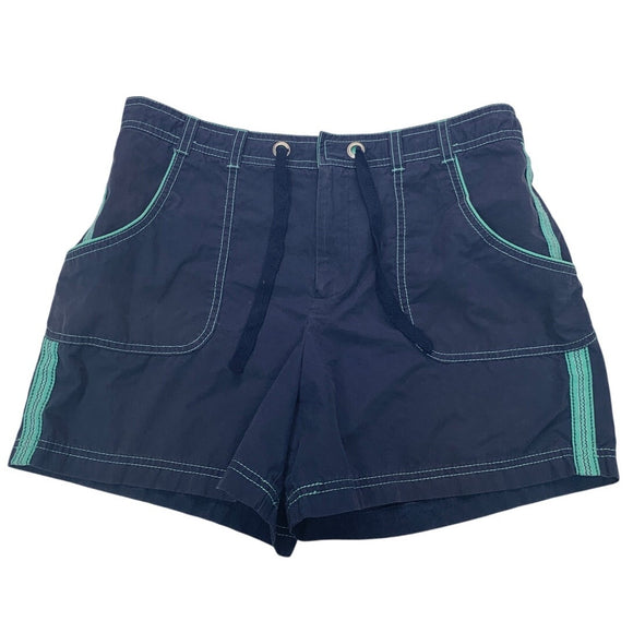 SJB Active Mens Medium Navy PolyCotton Drawstring Waist Athletic Short Shorts