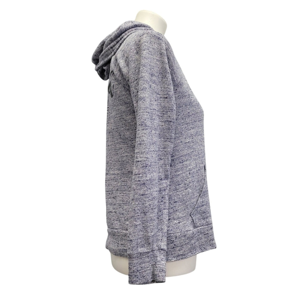 Hand Printed Upcycled Womens Small Trust God Never Settle Full Zip Hoodie Jacket