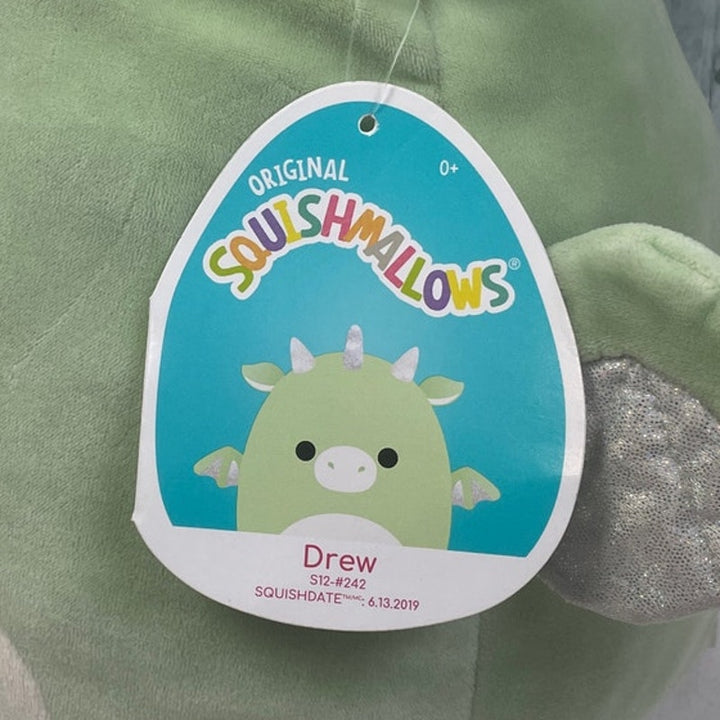 Original Squishmallows Drew the Green Dragon 13" Stuffed Animal Plush w Tag