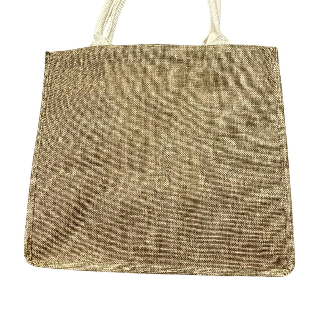 Hand Printed Upcycled Oyster Mushroom Pleurotus Spodoleucus Canvas Tote Bag