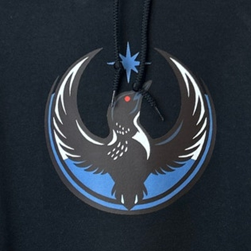 New Hand Printed Men Large Minnesota Rebel Alliance Bird Anti-Ice Protest Hoodie
