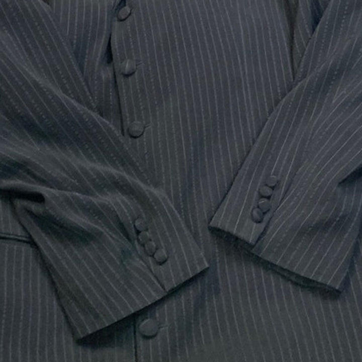 Veronelli Mens 48L 43W Pin Stripe 6-Button Single Breasted Suit Jacket Coat Only