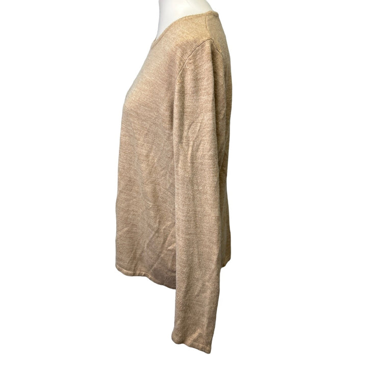 Basic Editions Womens Medium 100% Acrylic Long Sleeve Crew Neck Sweater