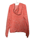 Hand Printed Upcycled Womens Small Cardinal Long Sleeve Full Zip Hoodie Jacket
