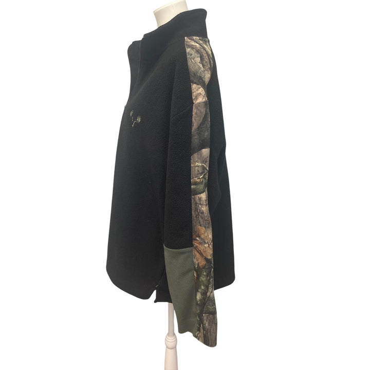 Legendary Mens XXL Polyester Camo Long Sleeve Quarter Zip Pullover Sweatshirt