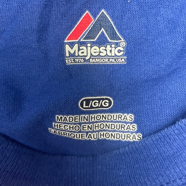 Majestic Mens Large St Louis Blues Hockey Short Sleeve Crew Neck Tee Shirt
