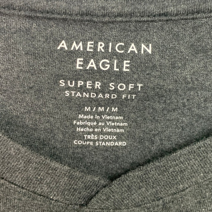 2 New American Eagle Mens Medium Henley &amp; Collared Short Sleeve Polo Shirts