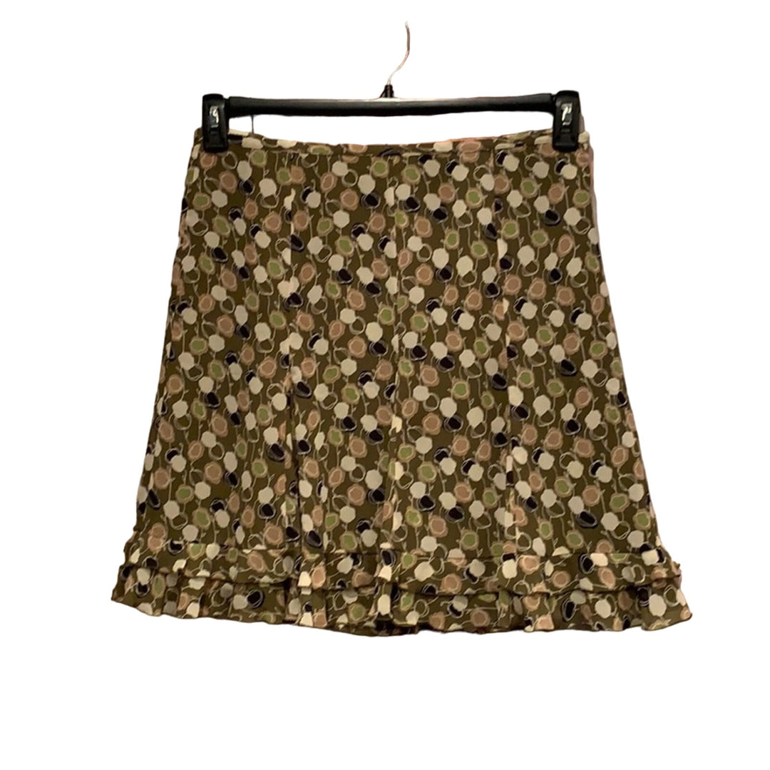 LOFT Petites 12P Flowy Knee Length Polka Dot Circle Skirt w Lacy Tank Top