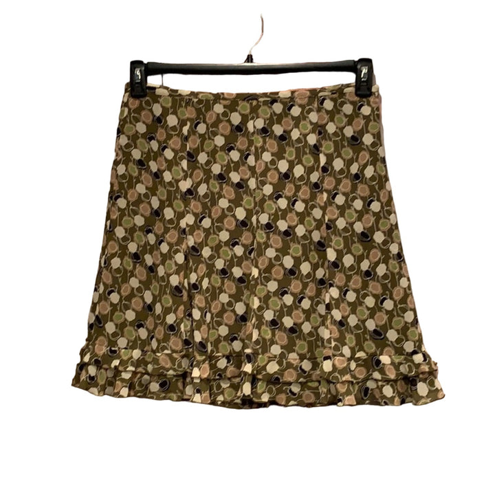 LOFT Petites 12P Flowy Knee Length Polka Dot Circle Skirt w Lacy Tank Top