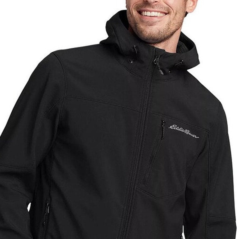 New Eddie Bauer Mens Small Black Insulated Cloud Cap Stretch Polyfill Jacket