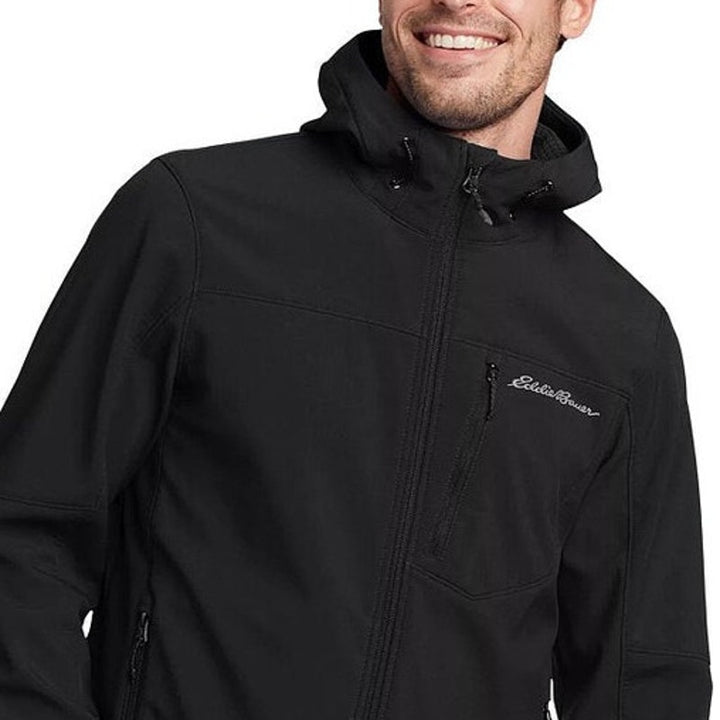 New Eddie Bauer Mens Small Black Insulated Cloud Cap Stretch Polyfill Jacket