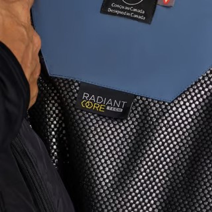 New Ski-Doo Men Medium Navy Blue Absolute 0 Jacket Radiant Core Insulated Coat