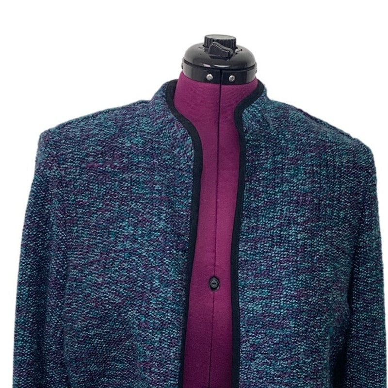 Dress Barn Womens 18/20 PolySpandex Long Sleeve Open Front Career Knit Jacket