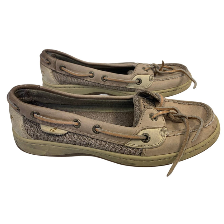 Sperry Top Sider Womens Size 6.5 Leather Side Laced Boat Shoes Slide On Loafers