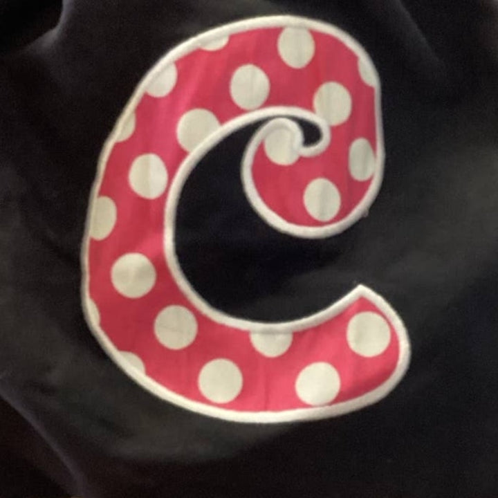 Unbranded C Monogram Pink Polka Dot Canvas Drawstring Backpack Duffle Bag